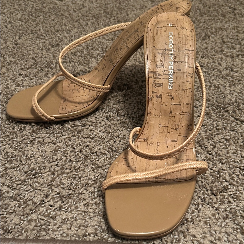Dorothy Perkins Beige Strappy Heels